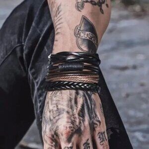 Leather Viking Bracelet